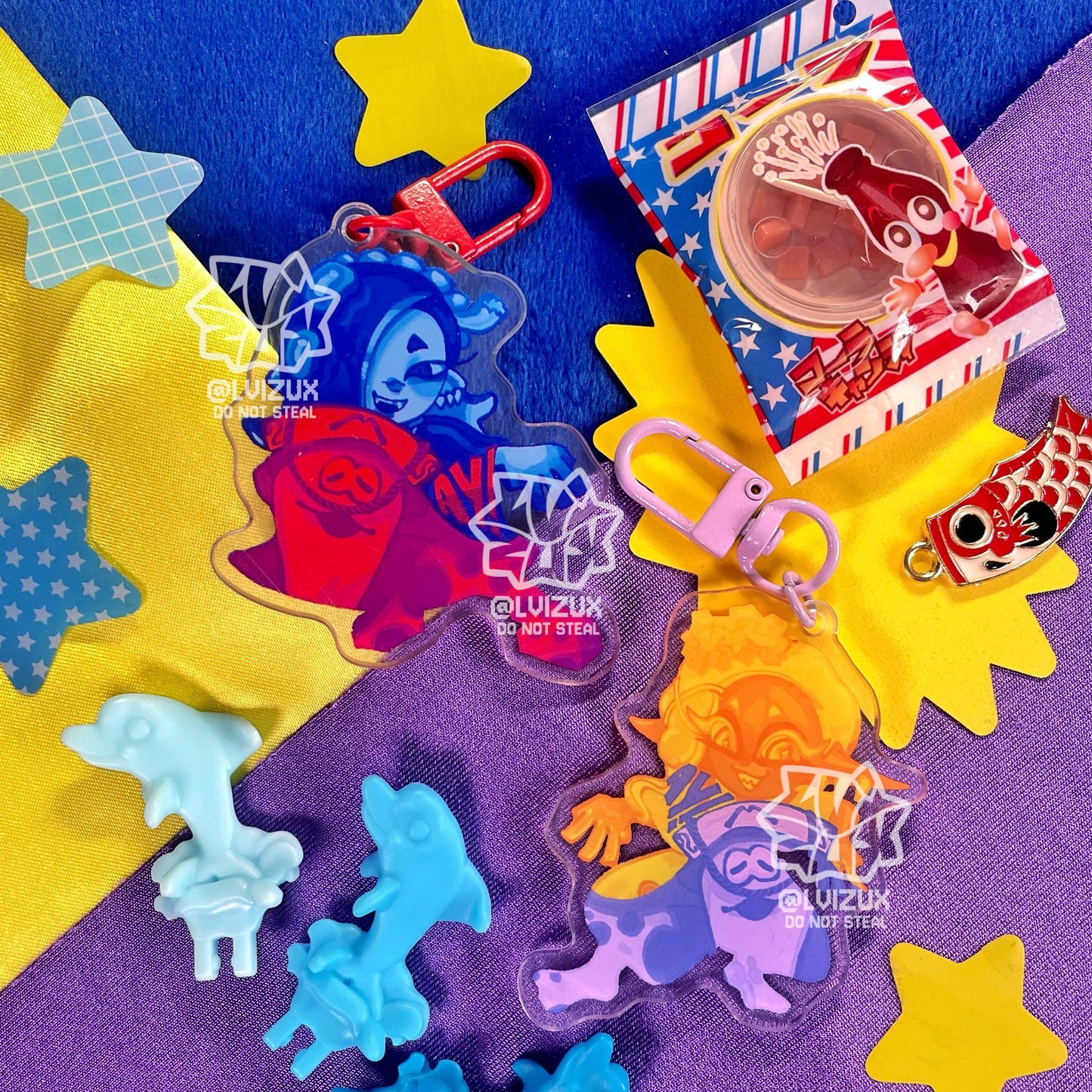 DEEP CUT SPLATOON acrylic keychains