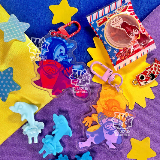 DEEP CUT SPLATOON acrylic keychains