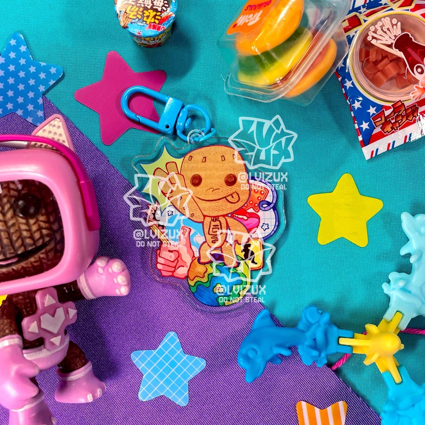 LITTLE BIG PLANET sackboy acrylic keychain