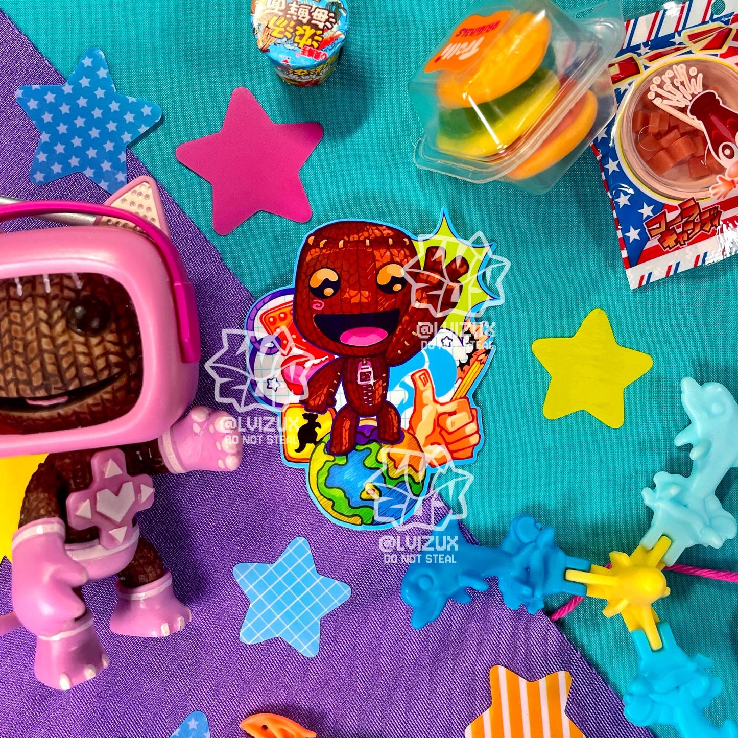 LITTLE BIG PLANET sackboy naklejka