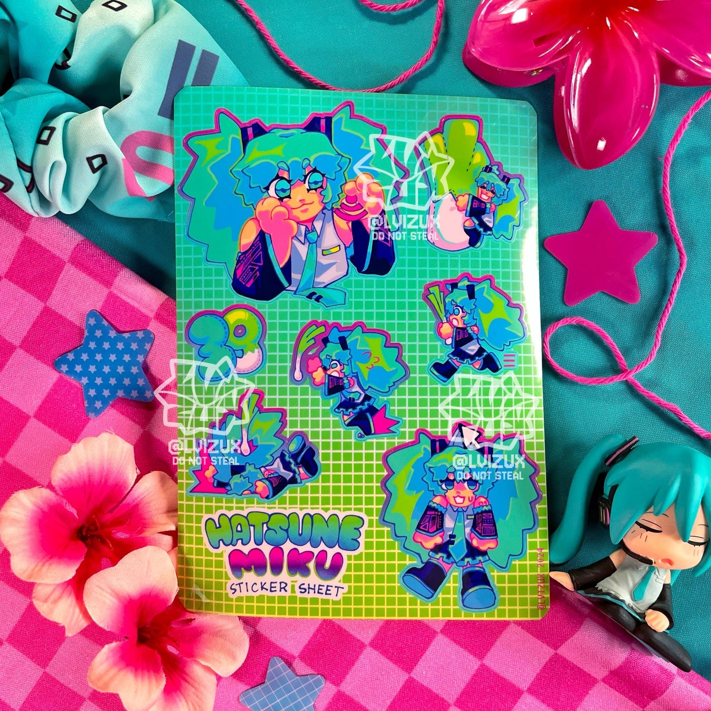 HATSUNE MIKU sticker sheet