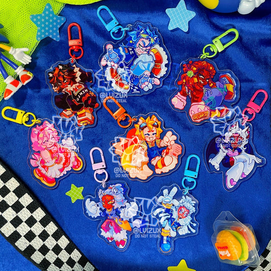 SONIC THE HEDGEHOG acrylic keychains