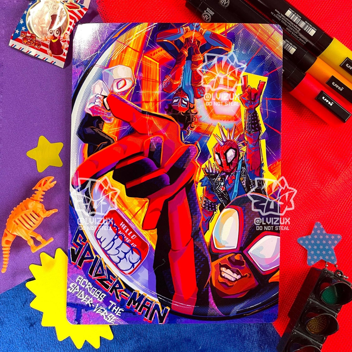 SPIDERVERSE across the spiderverse print