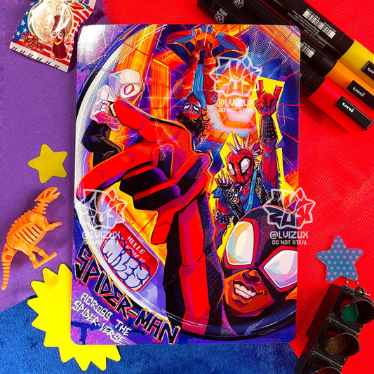 SPIDERVERSE across the spiderverse print