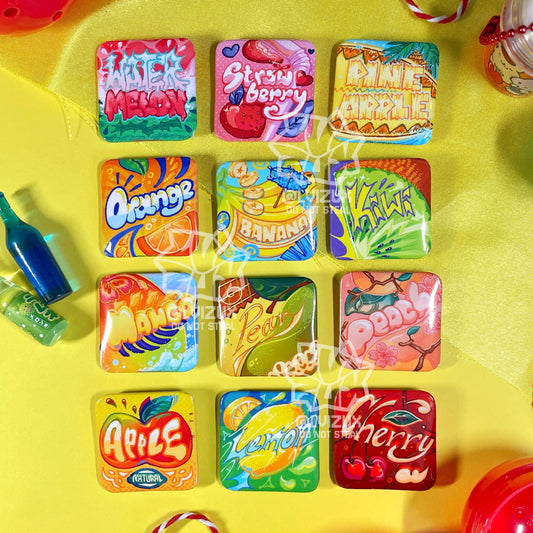 WHAT'S YOUR FLAVOR?  square pins [GACHA]