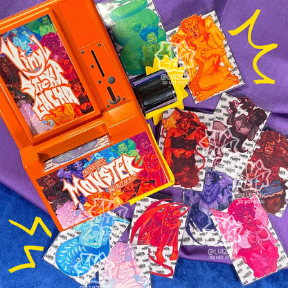 MONSTER BEAUTIES acrylic keychains and sticker [GACHA]