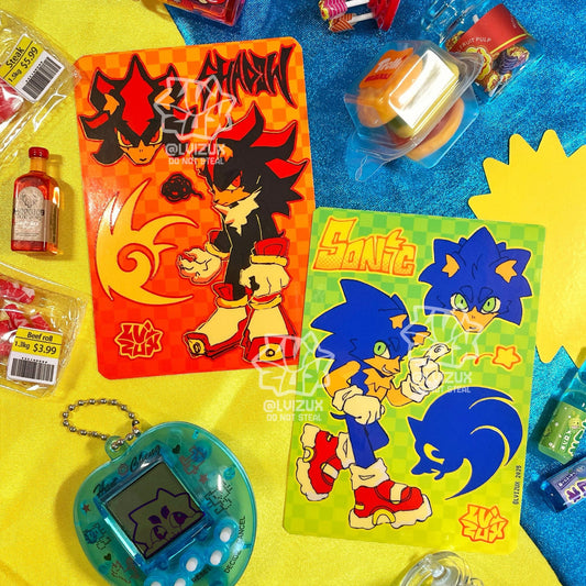 SONIC THE HEDGEHOG mini sticker sheets