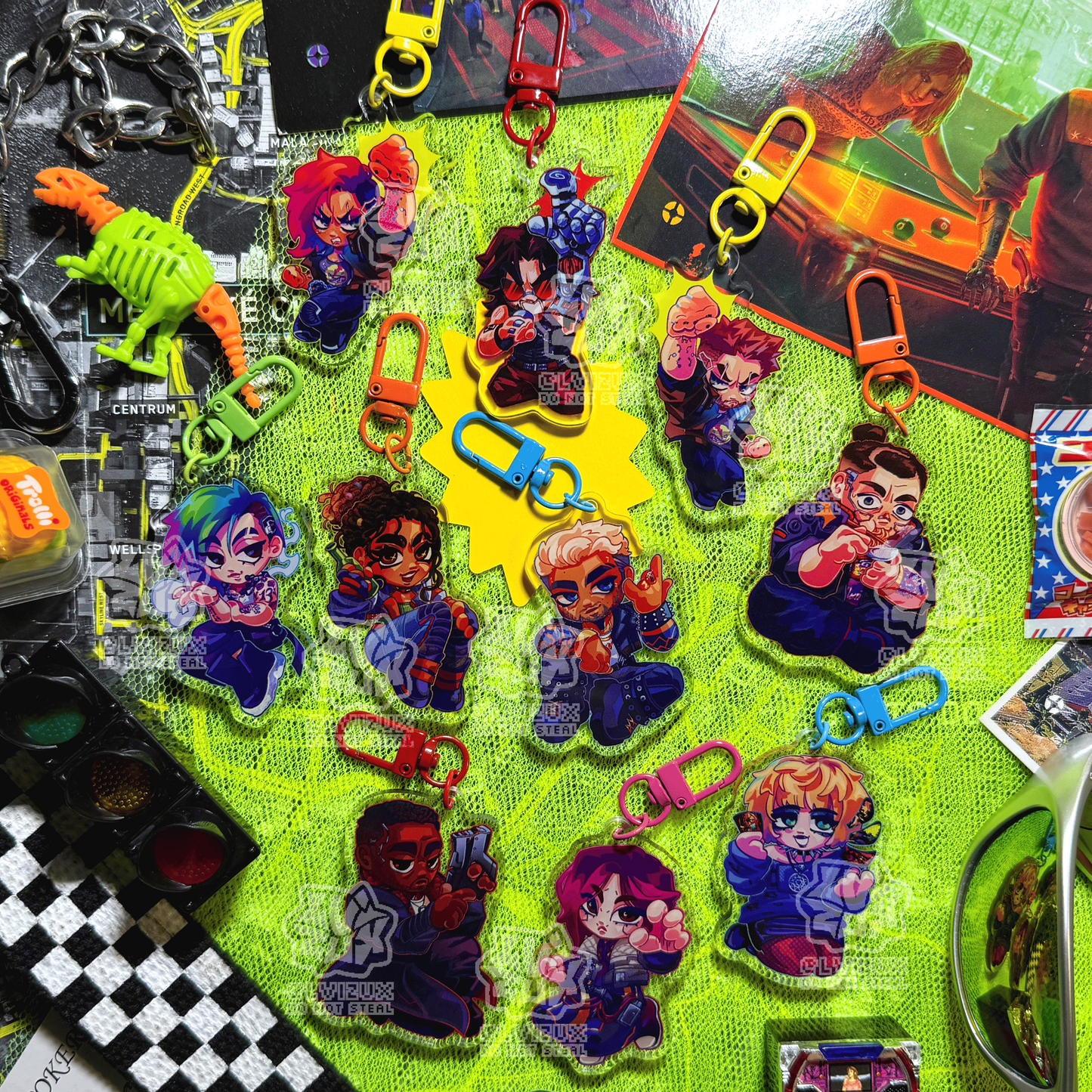 CYBERPUNK 2077 acrylic keychains