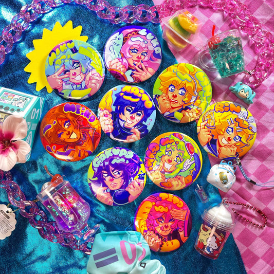 VOCALOID round badge pins