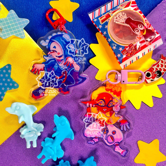 DEEP CUT SPLATOON acrylic keychains