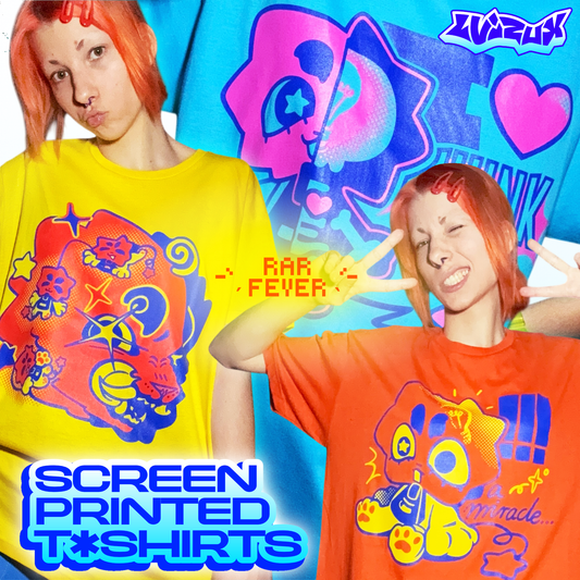 RAR FEVER screen printed t-shirts