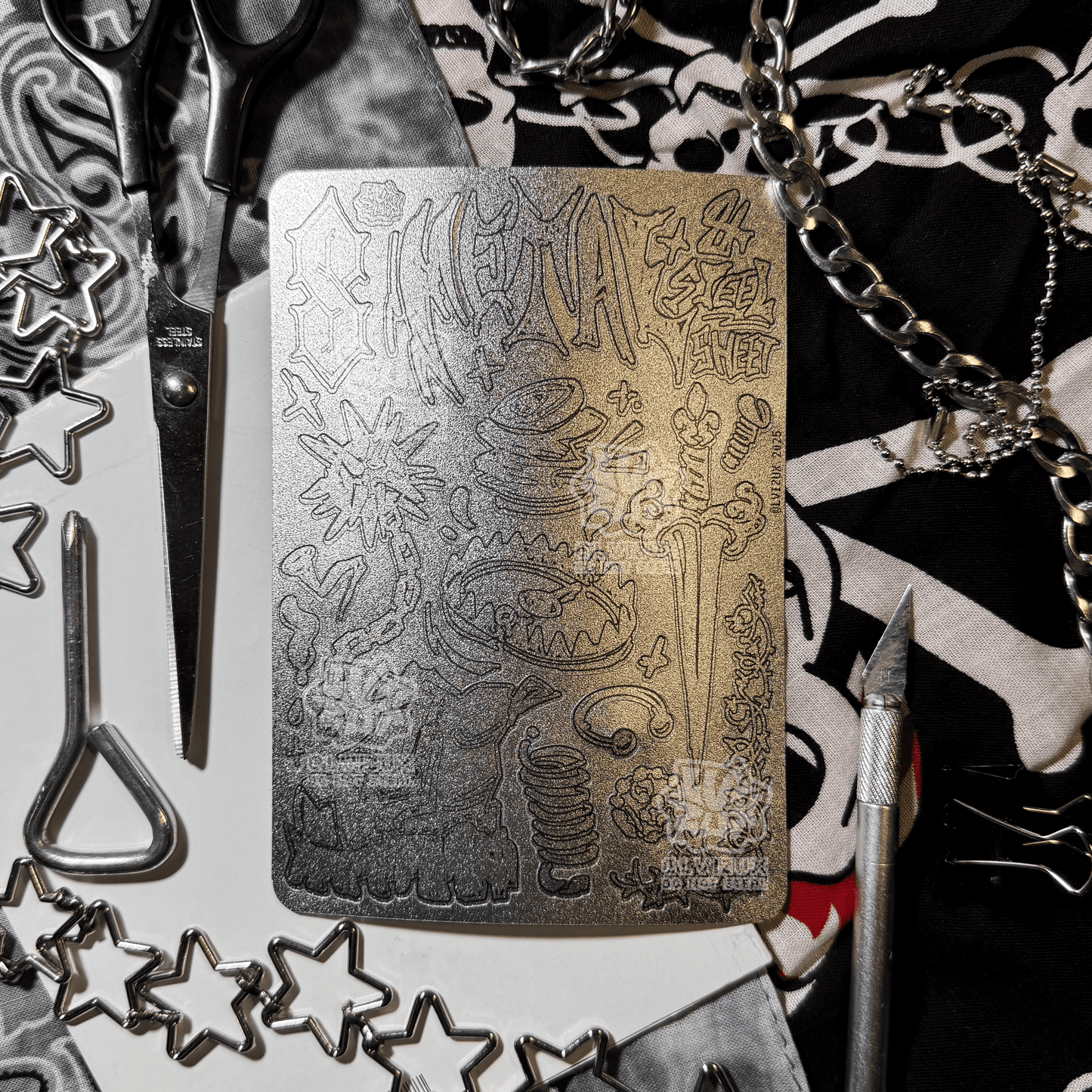 METAL N' STEEL sticker sheet