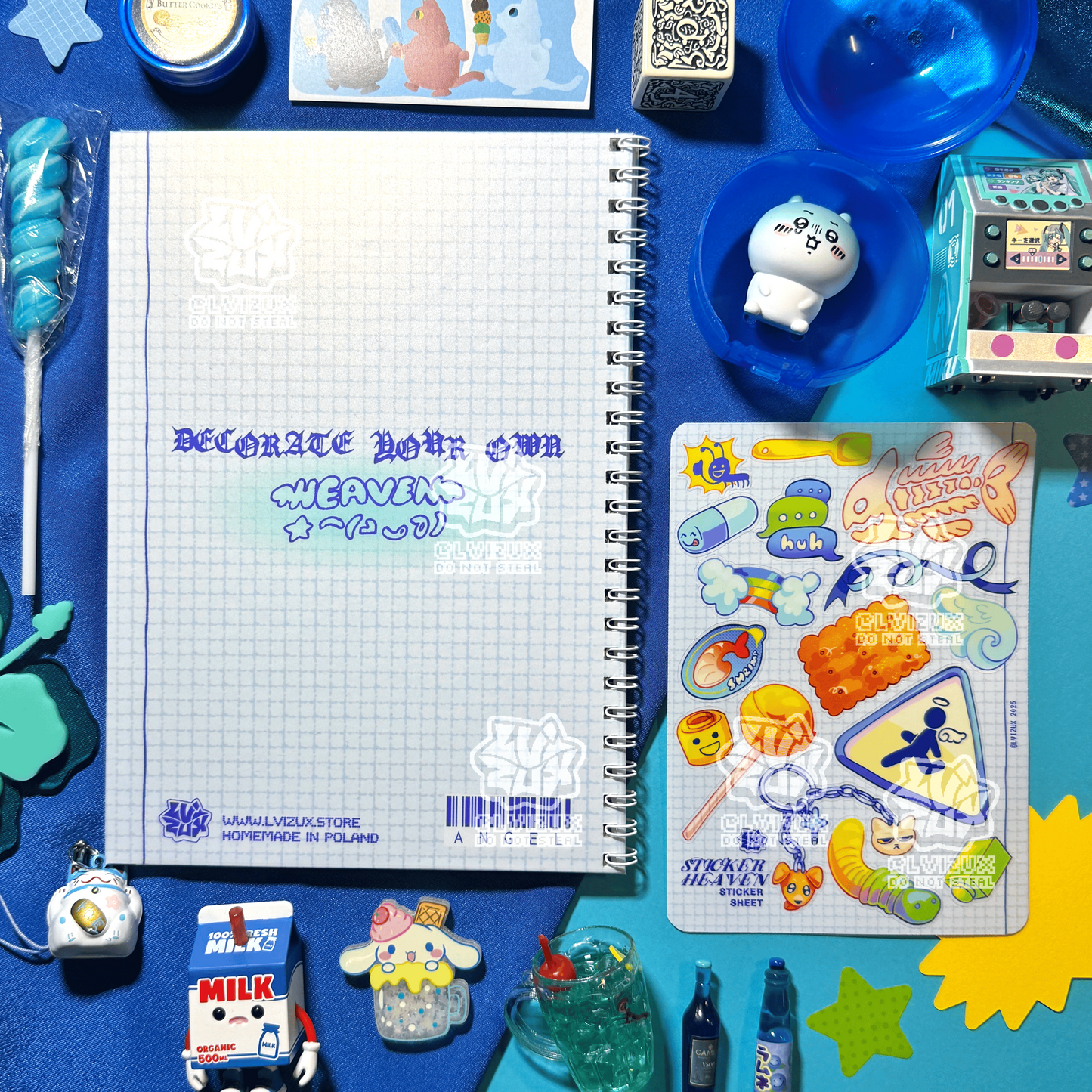 STICKER HEAVEN sticker book and sheet – LVIZUX STORE