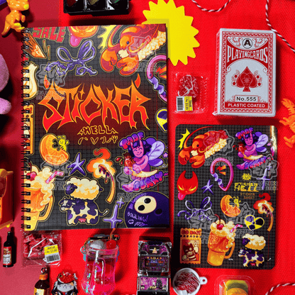 STICKER HELL sticker book and sheet