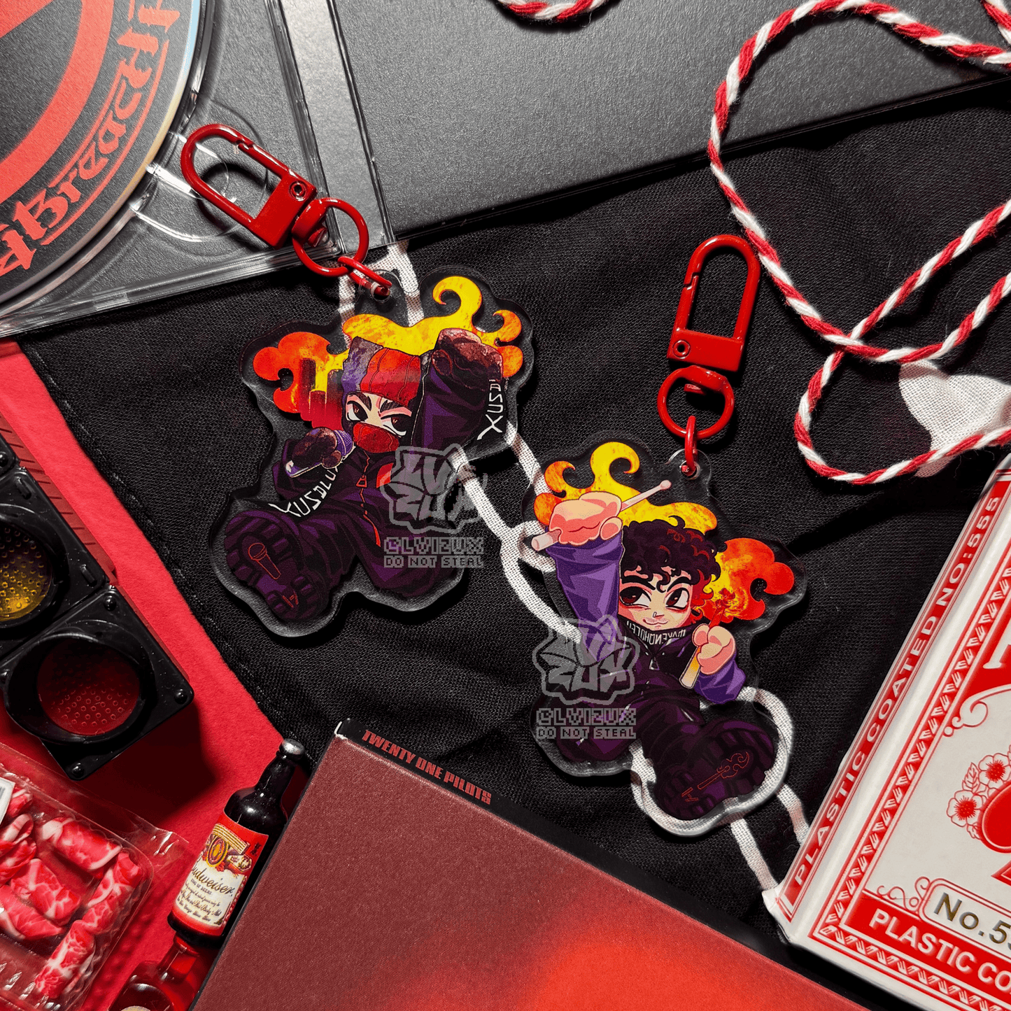 TWENTY ONE PILOTS acrylic keychains