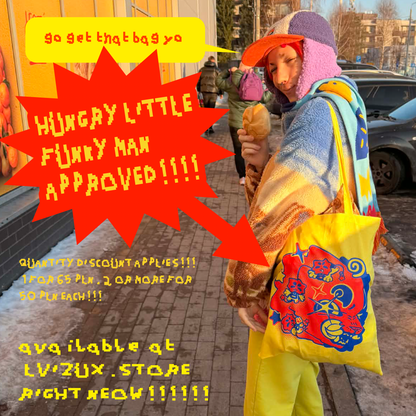 RAR FEVER screen printed tote bags